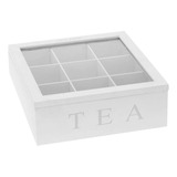 Caja De Almacenamiento De Té De Madera Soporte Apilable