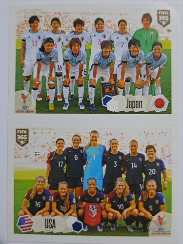 Lámina Album Fifa 365 2018 Team Japón Y Usa Sub 20 #262