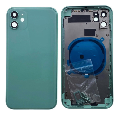 Chasis /housing/carcasa iPhone 11  Menta Premiun Con Logo