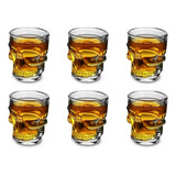 Vasos Tequila X 6 Shot Chupitos Aperitivos Whisky Calavera