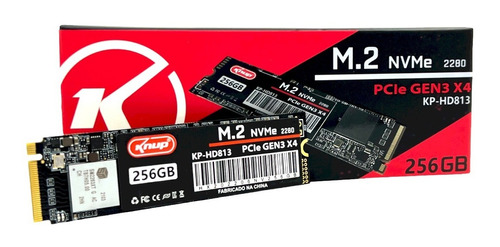 Disco Sólido Interno Ssd M.2 Nvme Pcie 256gb Ultra Rápido. Cor Preto