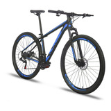 Mountain Bike Alfameq Atx Aro 29 21 27v Freios De Disco Hidráulico Câmbios Indexado Mtb Cor Preto/azul
