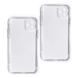 Kit 2 Capinha Case Transparente Acrílico P/ iPhone 11 Promax