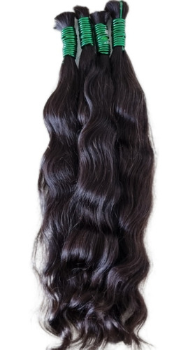 Cabelo Humano Limpo Ondulado Natural 50/55cm 150 Gramas