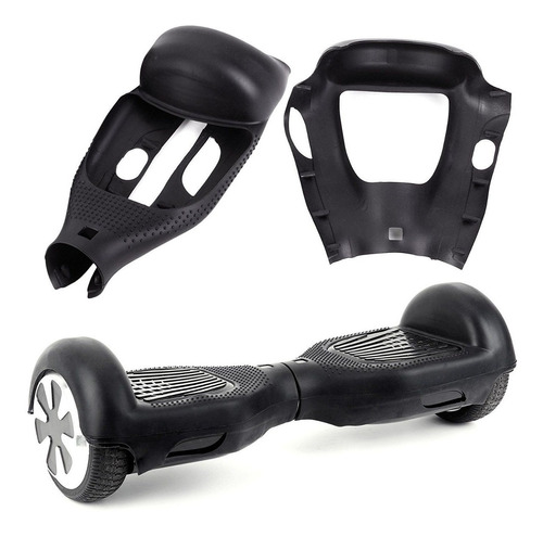 Capa De Silicone Para Hoverboard 6,5 Skate Elétrico Preto