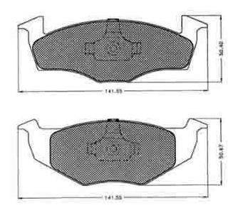 Pastilla Freno Seat Cordoba 90/95 Delantera Foto 2