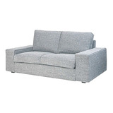 Love Seat Emery Haspe Gris 1pz Sillon Mueble Pieza Sala Sofa