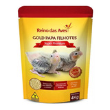 Papa Para Pássaros Filhotes Alimento Gold 4kg Reino Das Aves