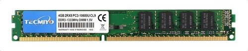 Memoria Ram Gamer Color Verde 4gb 1 Tecmiyo 4gbpc310600u-gs0