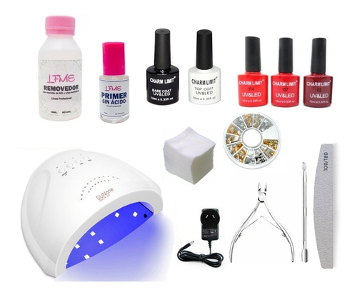 Kit Cabina 48w Manicura Transformador Uv/led +insumos Varios