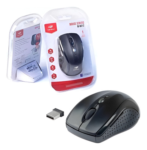 Kit 2 Unidades Mouse Gamer Sem Fio C3-tech M-w012bk V2 Preto