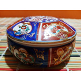 Alhajero De Porcelana Japonesa Antiguo Art 1050