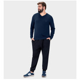 Suéter Masculino Plus Size Decote V Tricô Malwee Ref. 90745