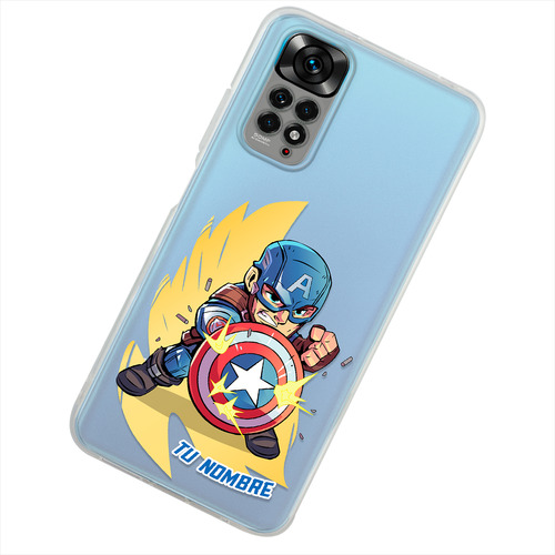 Funda Para Xiaomi Capitán América Marvel Personalizada