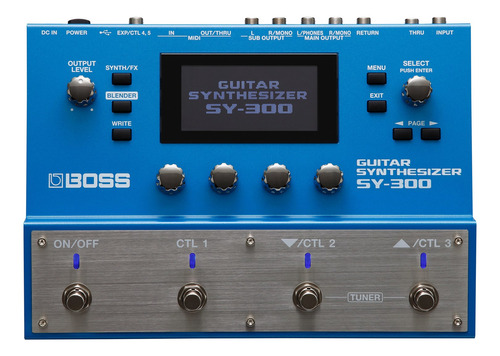 Pedal De Efecto Boss Guitar Synthesizer Sy-300  Azul