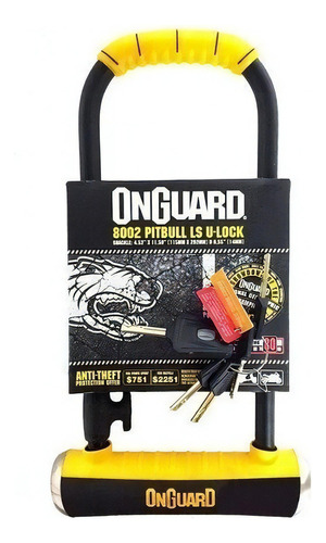 Cadeado Bicicleta Onguard Pitbull Ls U-lock 8002