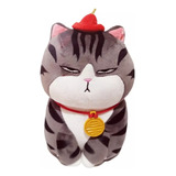 Gato De Peluche De La Suerte Kawuaii Original Miniso