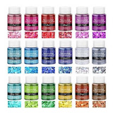 Chunky Glitter Resina  18 Colores Holográfico Chunky G...