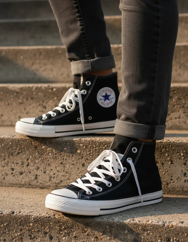 Zapatillas Botitas Converse Chuck Taylor Negras Originales | Mismo precio en cuotas