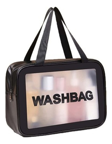 Washbag Xl Rosa Negro Blanco Porta Cosmeticos Neceser Viaje