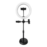 Aro De Luz 26cm + 3 Soporta Teléfono Tiktok Youtube Streamer