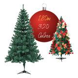 Árvore De Natal 1,80m Grande C/ 320 Galhos Pinheiro De Natal