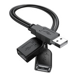 Usb 2.0 A Macho A 2 Conectores Hembra Doble Usb Y Conector D