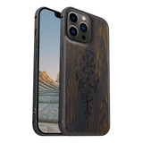 Funda Para iPhone 13 Pro Max Diseno Madera Vikingos