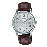 Reloj Casio Mtp-v002l Hombre Cuero Calendario 100% Original