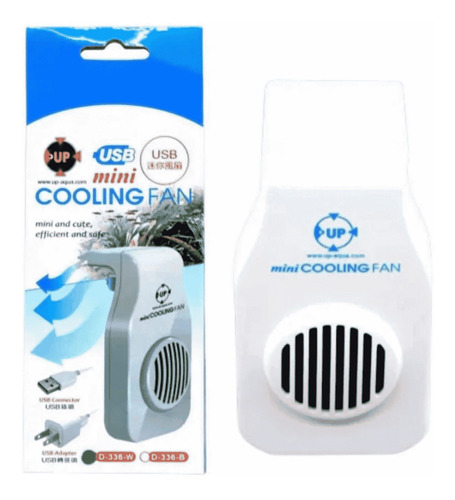 Cooler Fan P/ Aquário - Mini Branco D-336-w Bivolt Up-aqua