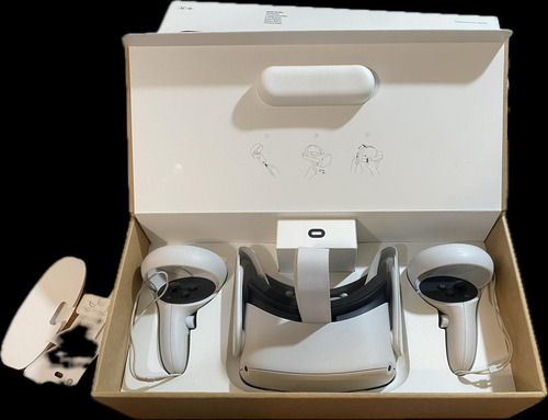 Lentes Vr Oculus Quest 2 Con Caja Y Cable. Impecable!   