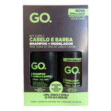 Kit Shampoo De Barba + Balm Modelador Go. Tea Tree