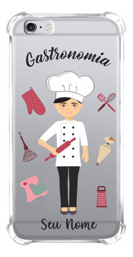 Capinha Celular Personalizada Com Nome Profissão Gastronomia