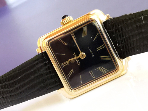 Reloj Cyma Quartz/ Swiss Made/ Estilo Cartier ~ 90´s