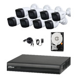 Kit 8 Camaras Bullet 5mp Starlight Audio Dvr 16ch Wiz 1tb 