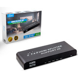 Splitter 1x4 Hub Distribuidor Hdmi 4k Fullhd Vídeo Áudio Lumi