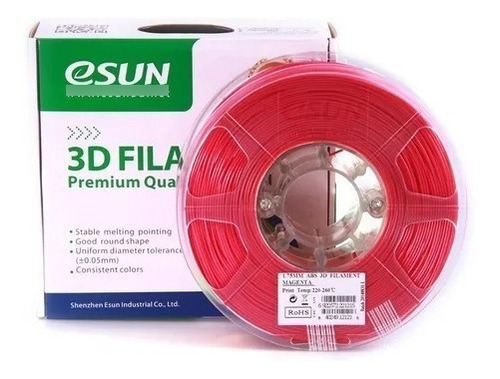 Filamento Abs+ Esun 1.75mm 500gr  Magenta