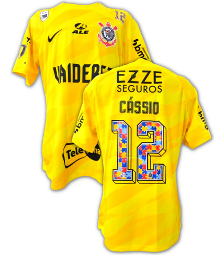 Camisa Cássio 700 Jogos Corinthians 2024 Autismo Tea De Jogo