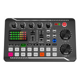 F998 Sound Card Audio Mixer Live Sound Card Mixing Console A