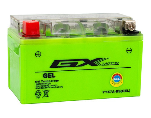 Bateria Moto Gx Motor Ytx7a-bs Gel Zanella Rx 150 