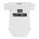 Pañalero Con Texto Personalizado Body Niña O Niño