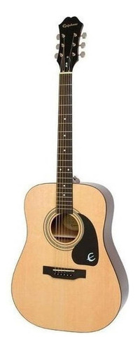 Guitarra Acústica EpiPhone Dr-100 Para Diestros Natural Brillante