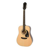 Guitarra Acústica EpiPhone Dr-100 Para Diestros Natural Brillante