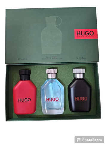 Kit Hugo Boss 3x40ml Green Version Original Set