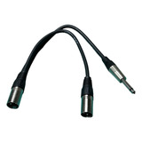 Adaptador Plug 6.5 Mono A 2 Canon Macho Audio Potencias