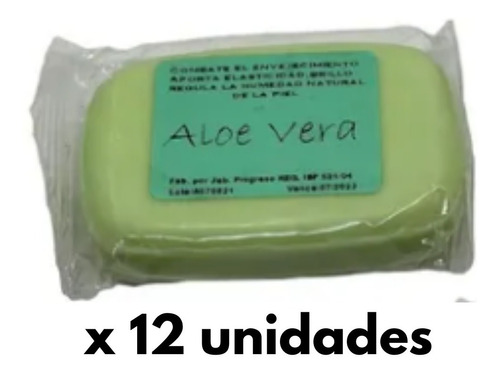 Jabon Aloe Vera Natural 12 Unidades