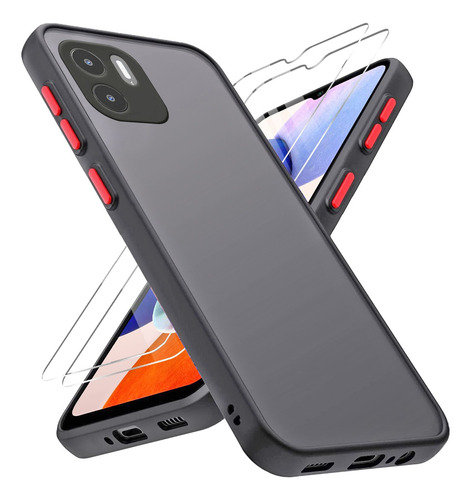 Slim Mate Funda Silicona Case For Xiaomi Redmi + 2 Micas