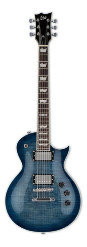 Guitarra Elétrica Ltd Ec Series Ec-256 De  Bordo/mogno Cobalt Blue Com Diapasão De Jatobá Assado