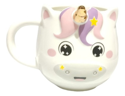 Taza De Cerámica Para Café  Y Té De Unicornio En 3d