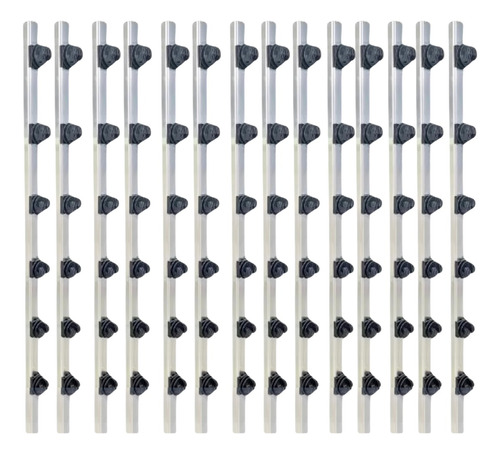 15 Hastes Industrial 1 Metro 6 Isoladores W Cerca Elétrica